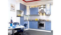 Кухонный гарнитур №5 ЛДСП синий+белый